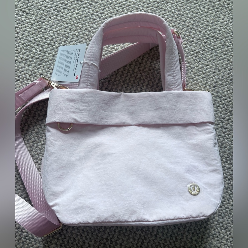 lululemon athletica Pale Pink Shoulder Tote with Removable Strap